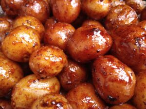 Slow Smoked Candied Potatoes